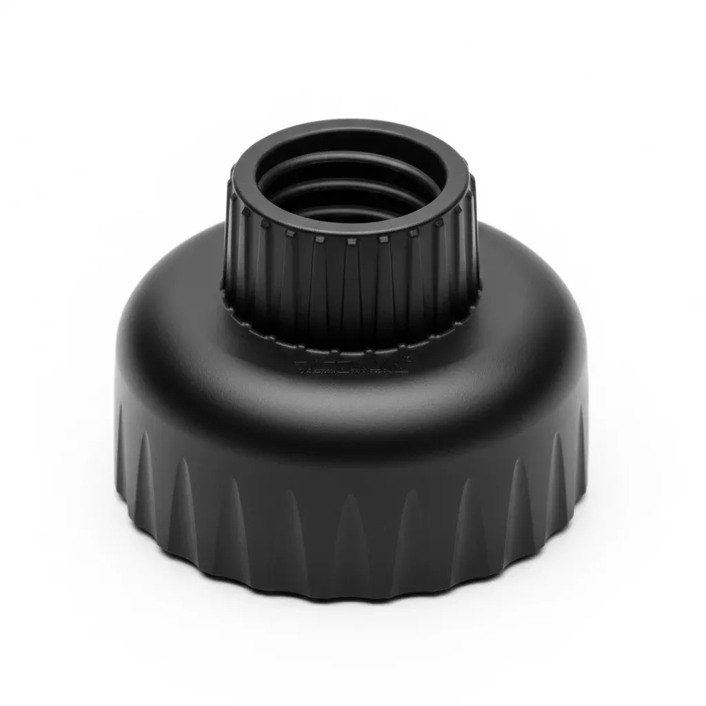 Černé plastové FLOMA - průměr 8 cm, výška 6,6 cm