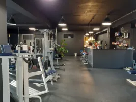 Černo-šedá gumová podlahová deska (puzzle - střed) FLOMA FitFlo SF1050 - délka 95,6 cm, šířka 95,6 cm, výška 1,6 cm