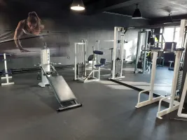 Černo-šedá gumová podlahová deska (puzzle - střed) FLOMA FitFlo SF1050 - délka 95,6 cm, šířka 95,6 cm, výška 1,6 cm