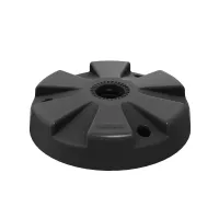 Červeno-bílý plastový (PPC) dopravní výstražný sloupek FLOMA WP63 - průměr 6,3 cm, výška 100 cm