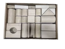 Dřevěné kostky přírodní - stavebnice Dřevěné kostky přírodní - stavebnice