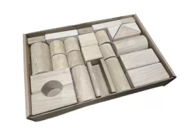 Dřevěné kostky přírodní - stavebnice Dřevěné kostky přírodní - stavebnice