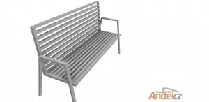 Kovová lavička Komfort Andělcz, s.r.o.
