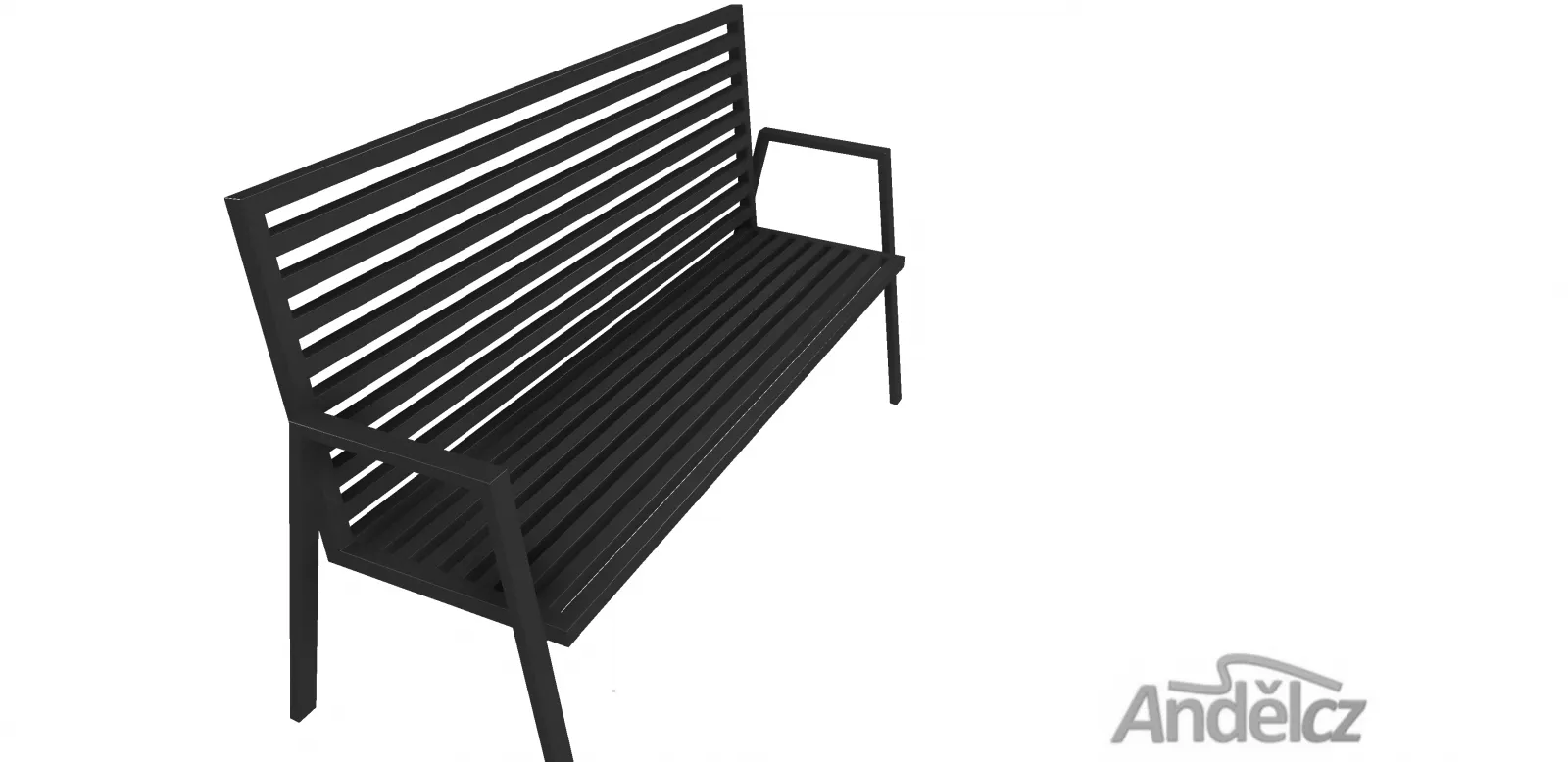 Kovová lavička Komfort Andělcz, s.r.o.