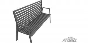Kovová lavička Komfort Andělcz, s.r.o.