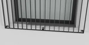 MODEL 14A svislé boční kotvení zábradlí pro francouzské okno