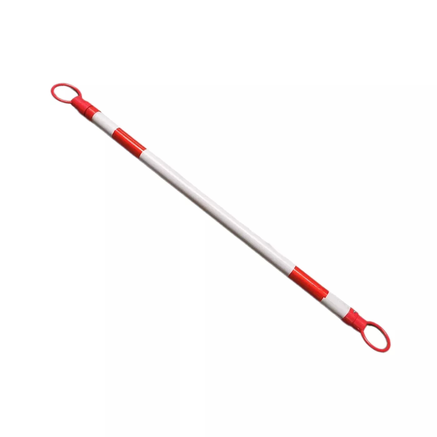 Červeno-bílá plastová vymezovací tyč pro dopravní kužely FLOMA - délka 137 cm