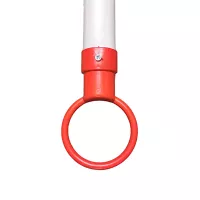 Červeno-bílá plastová vymezovací tyč pro dopravní kužely FLOMA - délka 137 cm