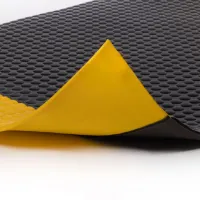 Černo-žlutá pěnová protiúnavová dvouvrstvá rohož - délka 90 cm, šířka 150 cm, výška 1,6 cm
