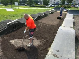 Gumová čisticí venkovní vstupní rohož na hrubé nečistoty FLOMA OctoMat - délka 60 cm, šířka 80 cm, výška 2,2 cm