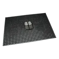 Gumová čisticí venkovní vstupní rohož na hrubé nečistoty FLOMA OctoMat - délka 60 cm, šířka 80 cm, výška 2,2 cm