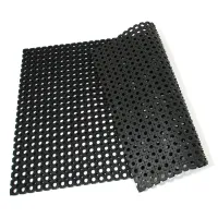 Gumová čisticí venkovní vstupní rohož na hrubé nečistoty FLOMA OctoMat - délka 60 cm, šířka 80 cm, výška 2,2 cm