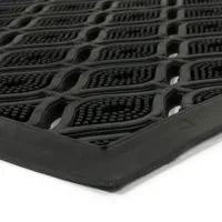 Gumová čisticí vstupní rohož FLOMA Eye Shaped - délka 55 cm, šířka 90 cm, výška 1 cm