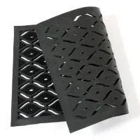 Gumová čisticí vstupní rohož FLOMA Eye Shaped - délka 55 cm, šířka 90 cm, výška 1 cm