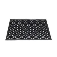 Gumová čisticí vstupní rohož FLOMA Eye Shaped - délka 55 cm, šířka 90 cm, výška 1 cm