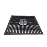 Gumová venkovní vstupní rohož s obvodovou hranou FLOMA DC28 - délka 90 cm, šířka 90 cm, výška 1,4 cm Gumová venkovní vstupní rohož s obvodovou hranou FLOMA DC28 - délka 90 cm, šířka 90 cm, výška 1,4 cm