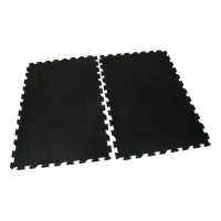 Gumová zátěžová puzzle modulární rohož FLOMA HDM20 - délka 182 cm, šířka 122 cm, výška 1,7 cm