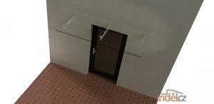 VCHODOVÁ STŘÍŠKA ELITE pultová se sklem 1800 x 1000mm Andělcz, s.r.o.