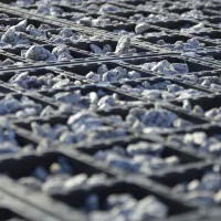 Černá plastová zátěžová zatravňovací dlažba FLOMA HydroG PRO - délka 100 cm, šířka 50 cm, výška 6,5 cm