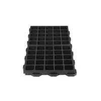 Černá plastová zátěžová zatravňovací dlažba FLOMA HydroG PRO - délka 100 cm, šířka 50 cm, výška 6,5 cm