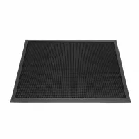 Gumová čisticí venkovní vstupní rohož FLOMA Rubber Brush - délka 60 cm, šířka 80 cm, výška 1 cm