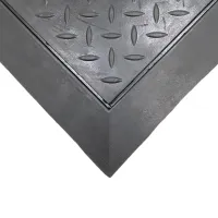 Gumová protiúnavová rohož (okraj) FLOMA Comfort Lock TE - délka 71 cm, šířka 79 cm, výška 1,3 cm