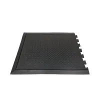 Gumová protiúnavová rohož (okraj) FLOMA Comfort Lock TE - délka 71 cm, šířka 79 cm, výška 1,3 cm