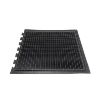 Gumová protiúnavová rohož (okraj) FLOMA Comfort Lock TE - délka 71 cm, šířka 79 cm, výška 1,3 cm