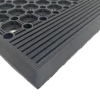 Gumová vstupní rohož FLOMA HoneyComb Ramp Welcome - délka 45 cm, šířka 75 cm, výška 1,5 cm