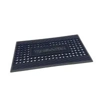 Gumová vstupní rohož FLOMA HoneyComb Ramp Welcome - délka 45 cm, šířka 75 cm, výška 1,5 cm