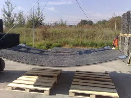 Plastová terénní pontonová deska FLOMA RePVC T600 - délka 400 cm, šířka 200 cm, výška 3,2 cm