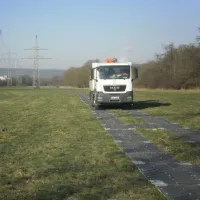 Plastová terénní pontonová deska FLOMA RePVC T601 - délka 400 cm, šířka 100 cm, výška 3,2 cm