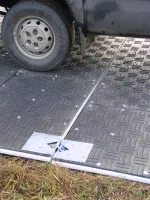 Plastová terénní pontonová deska FLOMA RePVC T601A - délka 300 cm, šířka 100 cm, výška 3,2 cm