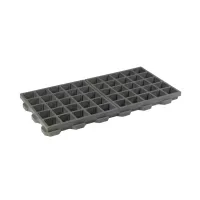 Šedá plastová zátěžová zatravňovací dlažba FLOMA HydroG PRO - délka 100 cm, šířka 50 cm, výška 6,5 cm