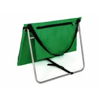 Zelené skládací plážové lehátko s ocelovou konstrukcí - délka 150 cm, šířka 54 cm