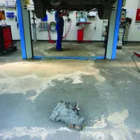 Zelený plastový (PVC) nájezd Fortelock Industry (kůže) - délka 51 cm, šířka 14 cm, výška 0,7 cm