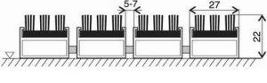 Černá hliníková kartáčová venkovní vstupní rohož FLOMA Alu Super - délka 60 cm, šířka 90 cm, výška 2,2 cm