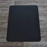Černá ochranná podložka pod židli a na tvrdé podlahy FLOMA OCMat Profi - délka 120 cm, šířka 90 cm, výška 0,15 cm