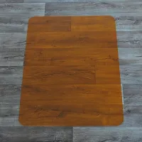 Oranžová ochranná podložka pod židli a na tvrdé podlahy FLOMA OCMat Profi - délka 120 cm, šířka 90 cm, výška 0,15 cm