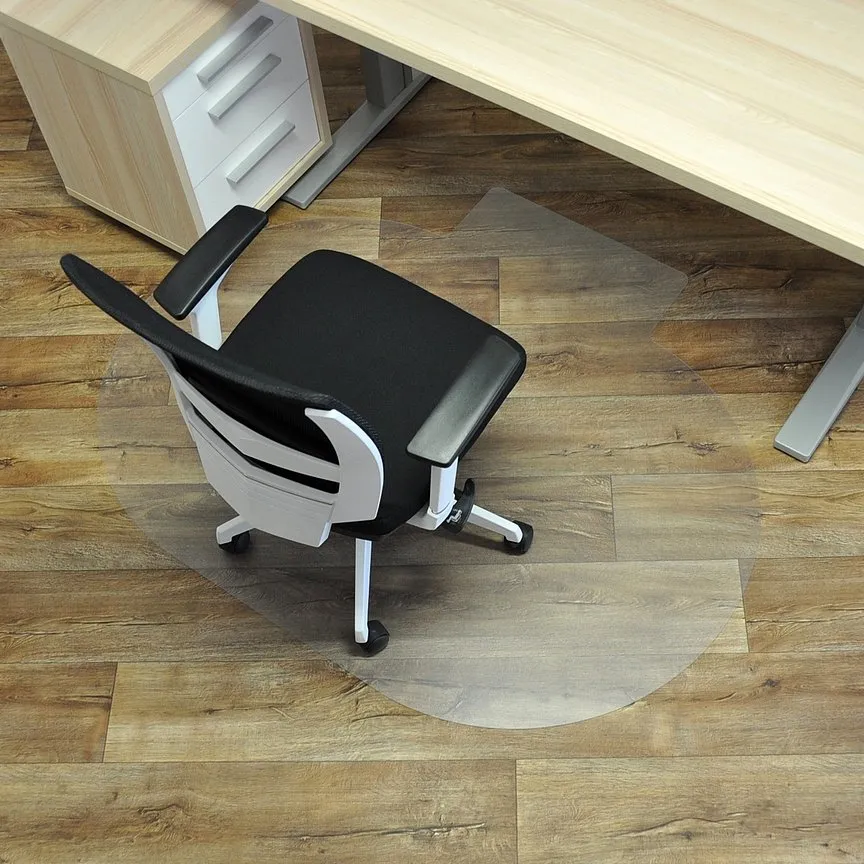 Ochranná podložka pod židli a na tvrdé podlahy FLOMA OCMat Profi - délka 120 cm, šířka 100 cm, výška 0,15 cm