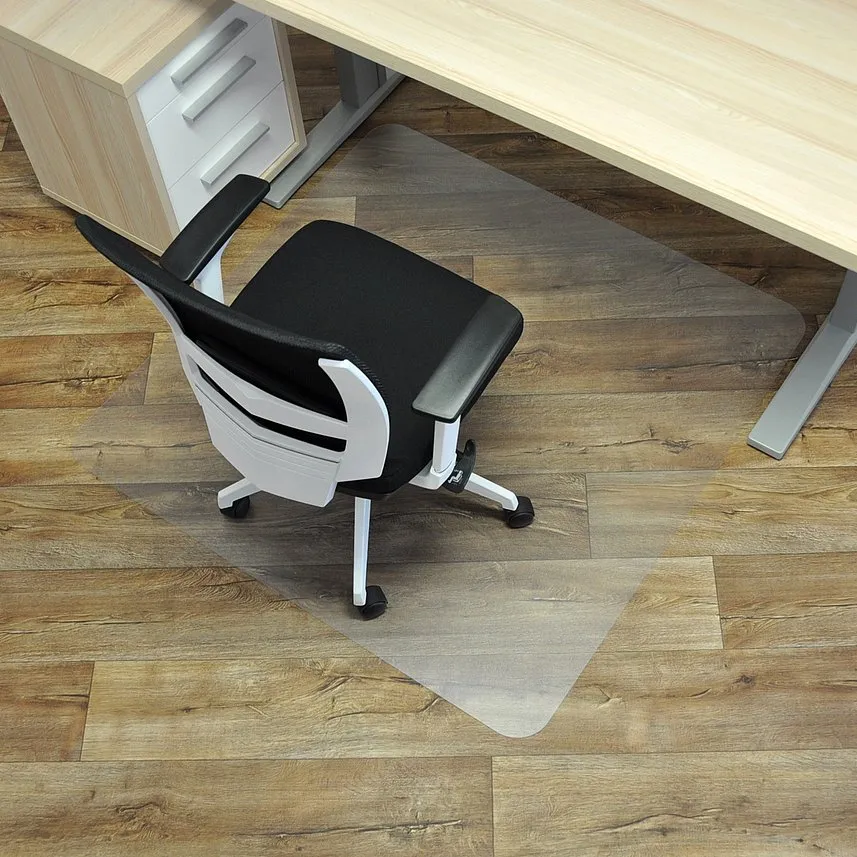 Ochranná podložka pod židli a na tvrdé podlahy FLOMA OCMat Profi - délka 120 cm, šířka 120 cm, výška 0,15 cm