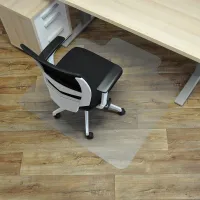 Ochranná podložka pod židli a na tvrdé podlahy FLOMA OCMat Profi - délka 120 cm, šířka 120 cm, výška 0,15 cm