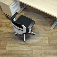 Ochranná podložka pod židli a na tvrdé podlahy FLOMA OCMat Profi - délka 120 cm, šířka 120 cm, výška 0,15 cm