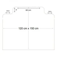 Ochranná podložka pod židli a na tvrdé podlahy FLOMA OCMat Profi - délka 150 cm, šířka 120 cm, výška 0,15 cm