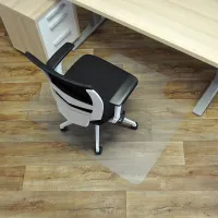 Ochranná podložka pod židli a na tvrdé podlahy FLOMA OCMat Profi - délka 120 cm, šířka 100 cm, výška 0,15 cm