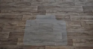 Ochranná podložka pod židli a na tvrdé podlahy FLOMA OCMat Profi - délka 120 cm, šířka 100 cm, výška 0,15 cm