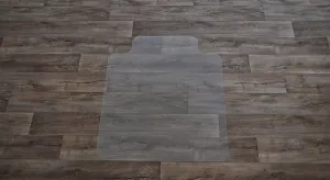 Ochranná podložka pod židli a na tvrdé podlahy FLOMA OCMat Profi - délka 120 cm, šířka 100 cm, výška 0,15 cm