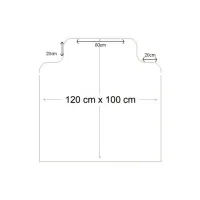 Ochranná podložka pod židli a na tvrdé podlahy FLOMA OCMat Profi - délka 120 cm, šířka 100 cm, výška 0,15 cm