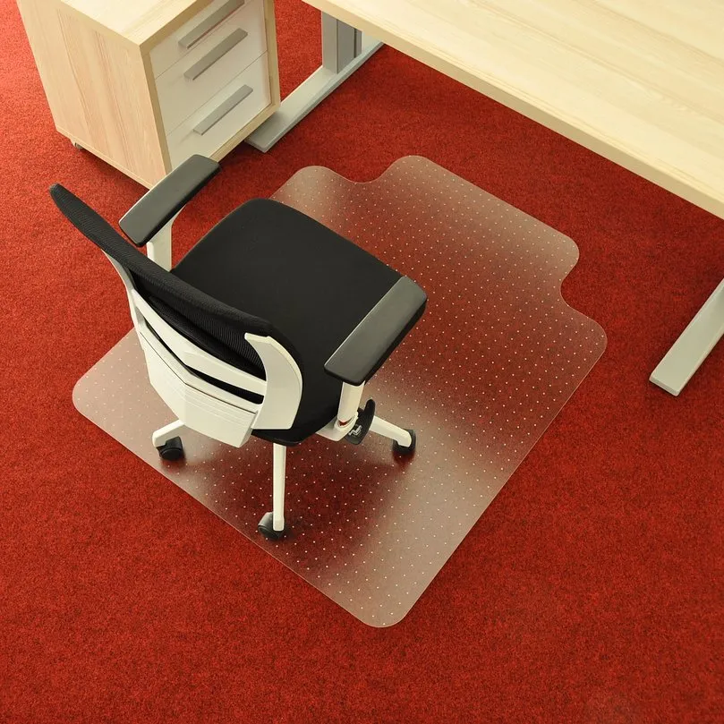 Ochranná podložka pod židli a na koberec FLOMA OCMat Profi - délka 120 cm, šířka 100 cm, výška 0,2 cm