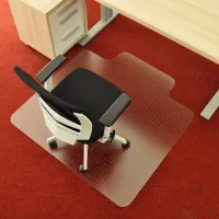 Ochranná podložka pod židli a na koberec FLOMA OCMat Profi - délka 120 cm, šířka 120 cm, výška 0,2 cm